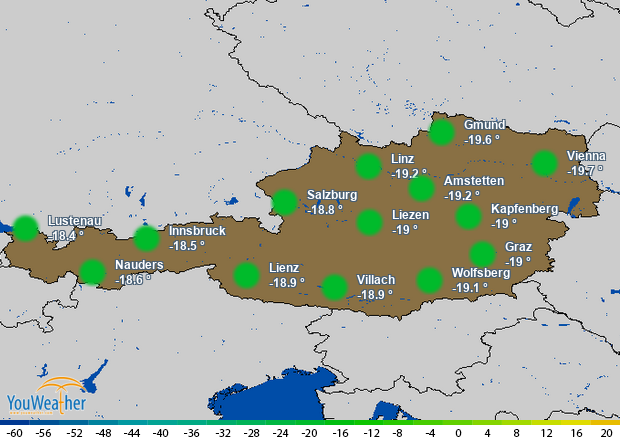Weather map of 